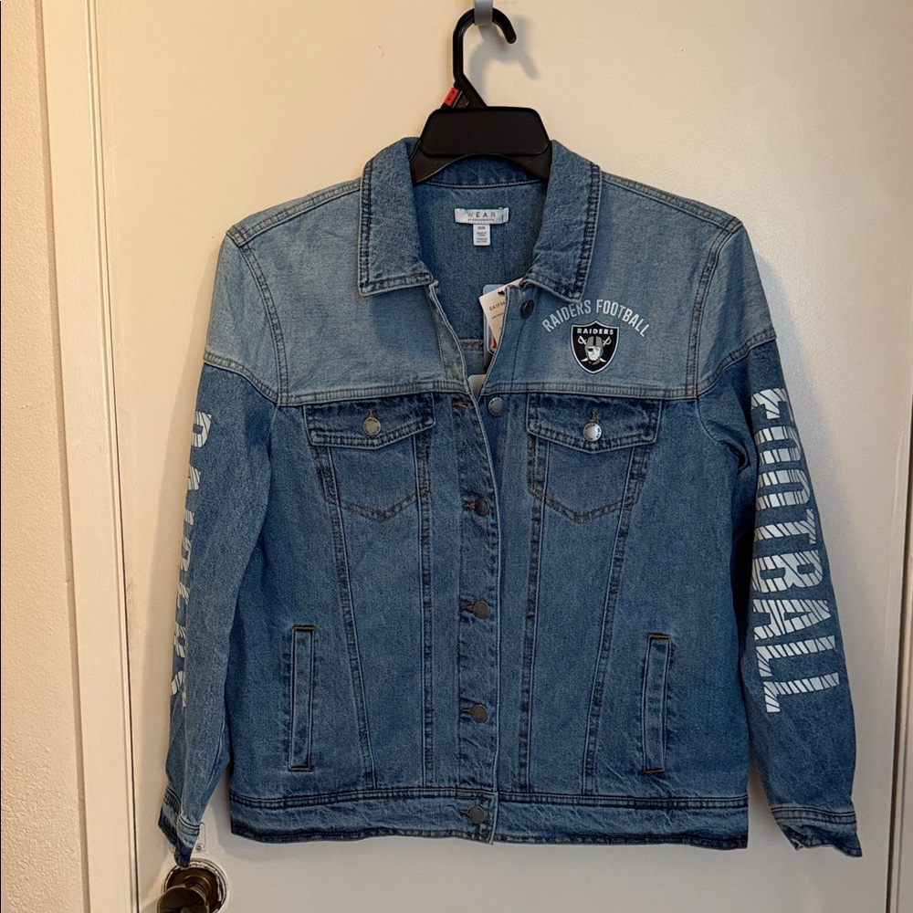 Raiders Women's Blue Jean Jacket